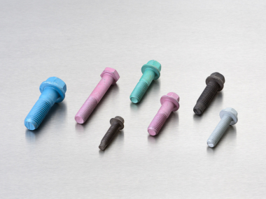 assorted coated metal fasteners
