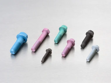 assorted coated metal fasteners
