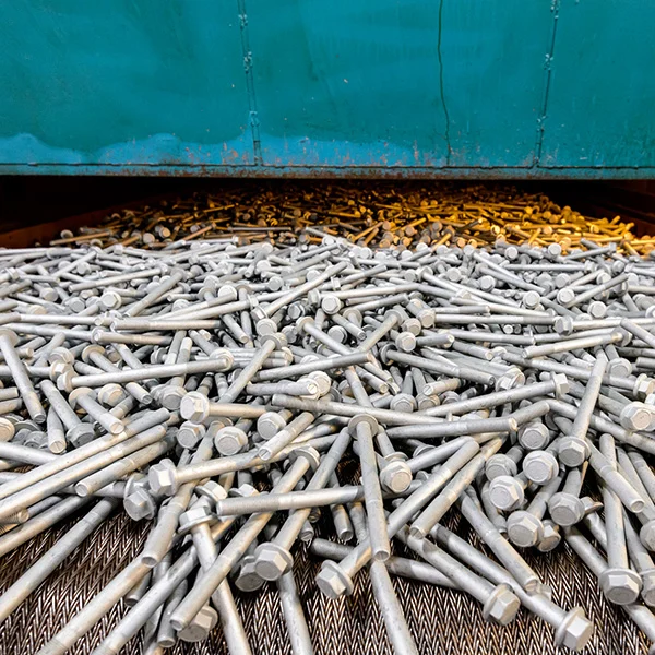 fasteners after heat treating